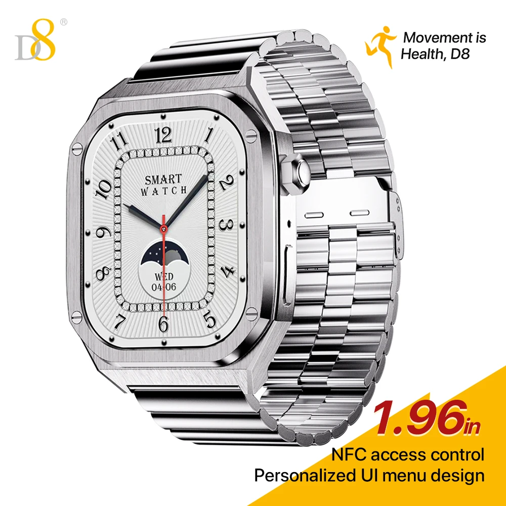 D8/动巴D8新潮时尚智能提醒睡眠监测血氧心率智能手机多功能手表