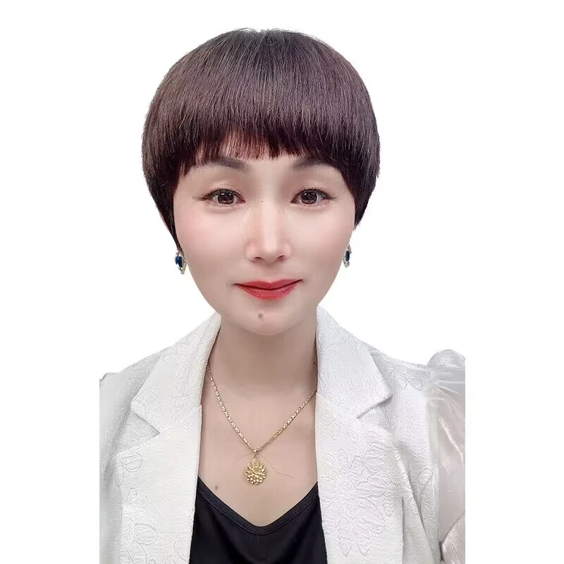 婉贵人{高端假发}超薄透气遮盖百分百真人发丝全手织头套随意烫染