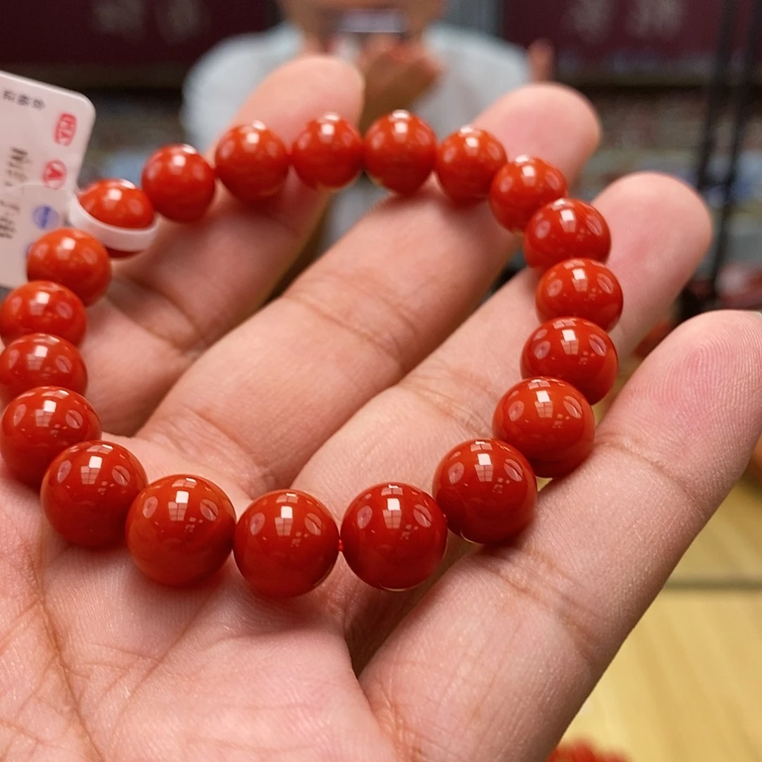 南红玛瑙手串9.5mm未镶嵌