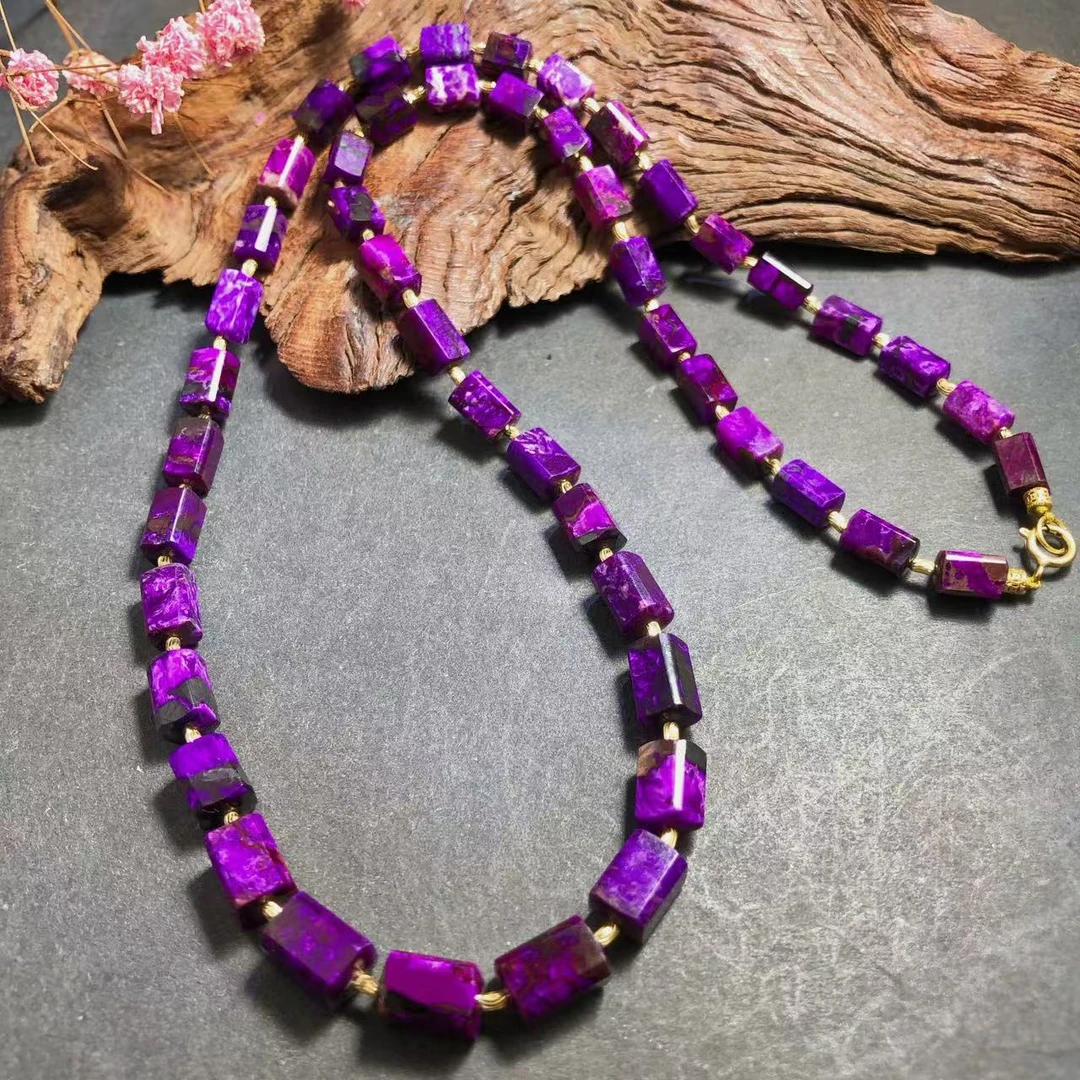 【耿总珠宝】天然舒俱来项链R丝绒方块18K6+5+DD1544多样性发一