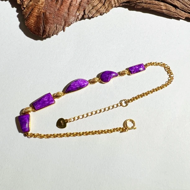 【耿总珠宝】天然舒俱来丝绒随形18K手链6多样性发一DD071