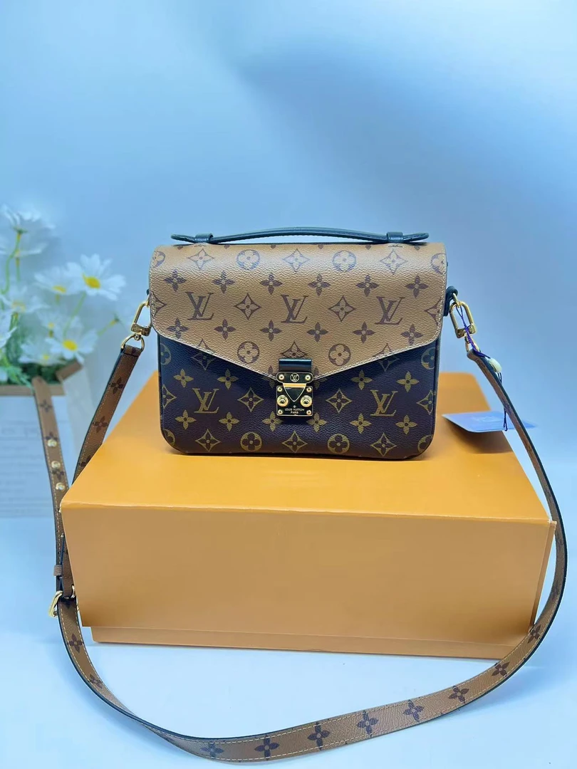 95新 LouisVuitton/路易威登 LV二奢妞妞/邮差包/拼色邮差