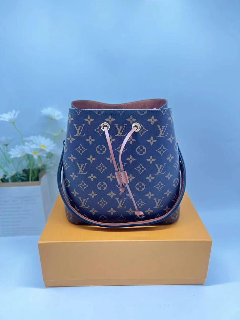 99新 LouisVuitton/路易威登 LV二奢妞妞/水桶包/焦糖水桶