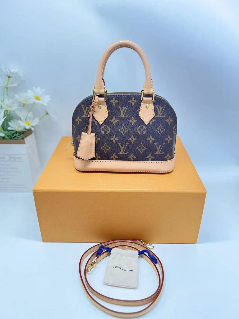 95新 LouisVuitton/路易威登 LV二奢妞妞/贝壳包/贝壳BB老花芯片
