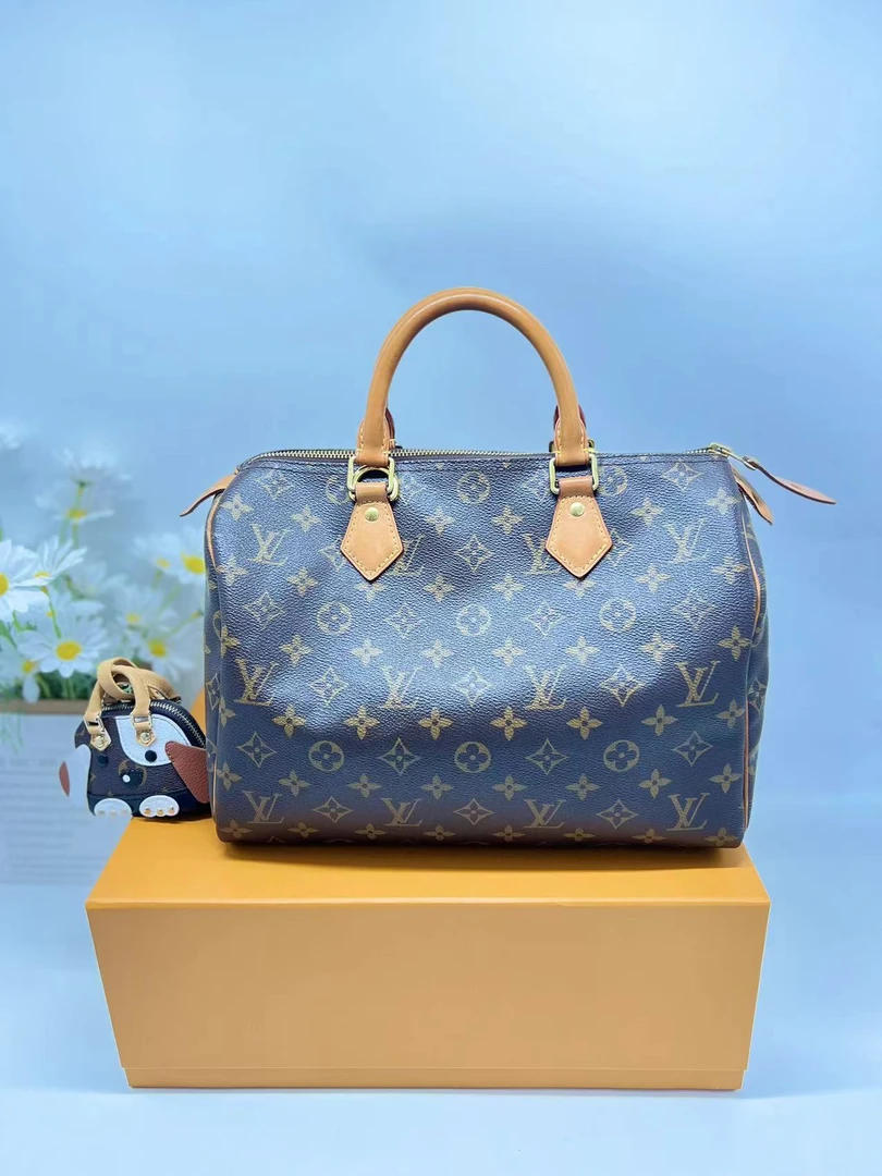 95新 LouisVuitton/路易威登 LV二奢妞妞/speedy30老花手提款