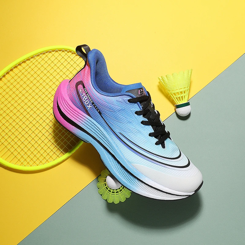 PESPANDA/佩斯熊猫情侣跑步软底夏季运动鞋轻便网面跑鞋66029