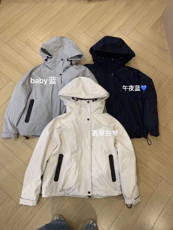 加厚连帽防风加绒保暖冬季休闲羽绒服