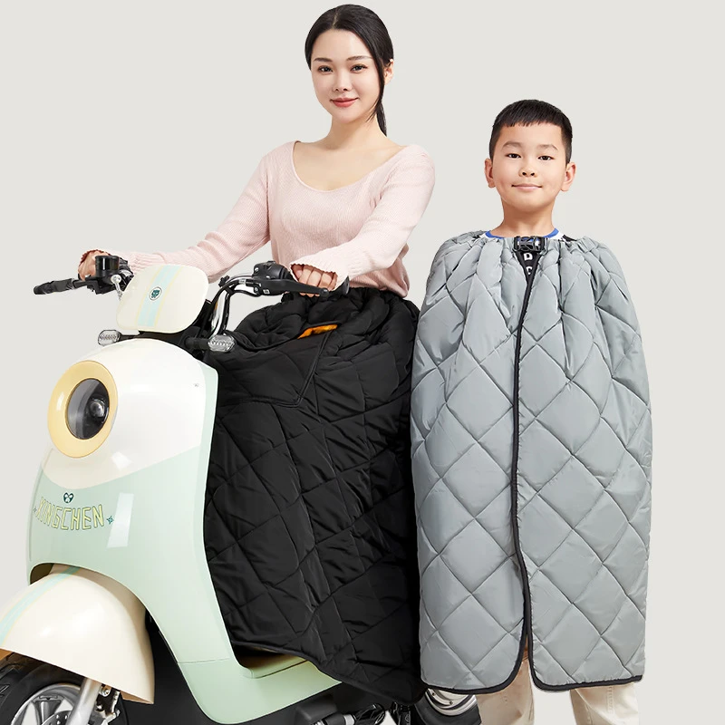 电动车摩托车冬加厚加绒半身裙挡风裙挡腿护膝防雨围裙保暖防风裙