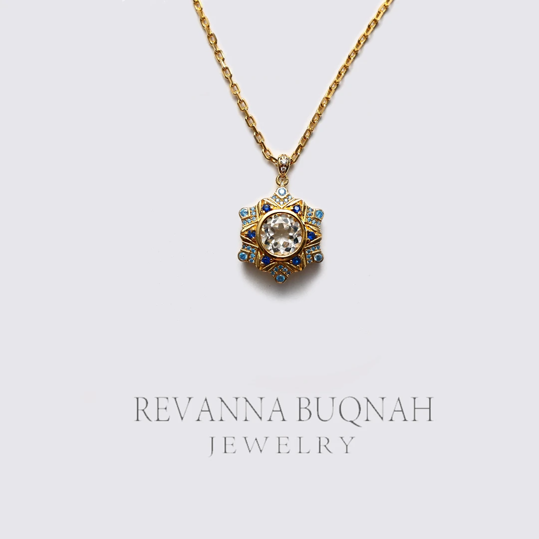 REVANNA沙特原创天然托帕石珠宝【克里苏米（كلثوم）】