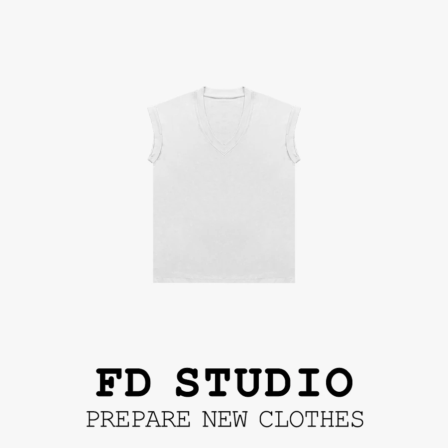 【梵町定制】FD15506净版纯色时尚百搭T恤棉打底背心卡码拍大