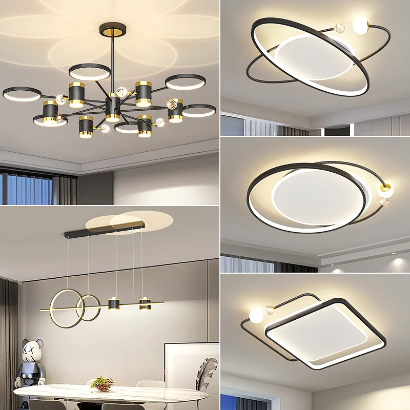 GONGCHENG/宫城客厅现代简约2022年新款轻奢主灯具全屋套餐组合