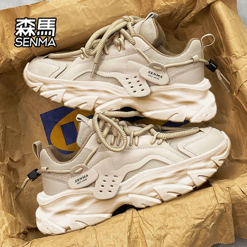 森马男鞋2025新款秋季网红ins运动鞋青少年厚底增高防滑老爹潮鞋