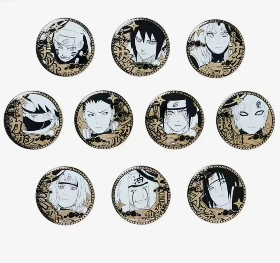 火影忍者 25周年雕金吧唧 必杀立牌 冰箱贴【盲盒商品 默认代拆】