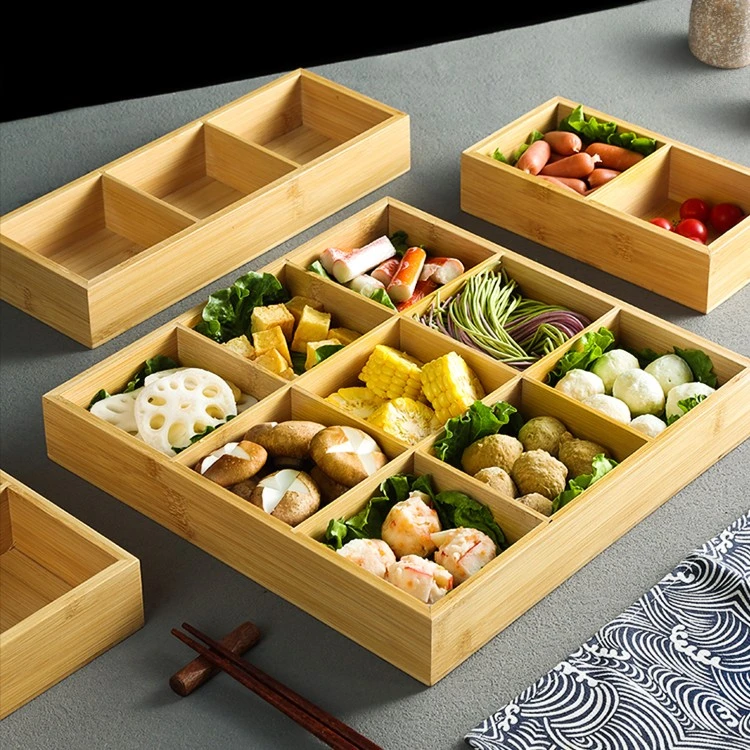 日式火锅菜盘九宫格火锅拼盘烤肉店蔬菜托盘配菜点心餐具分格小吃