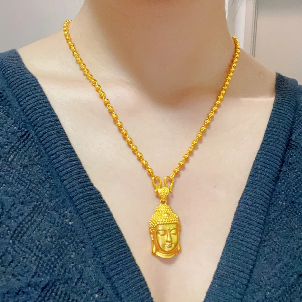 合金项链 合金项链 【4m转运珠+大号佛头】项链 大气