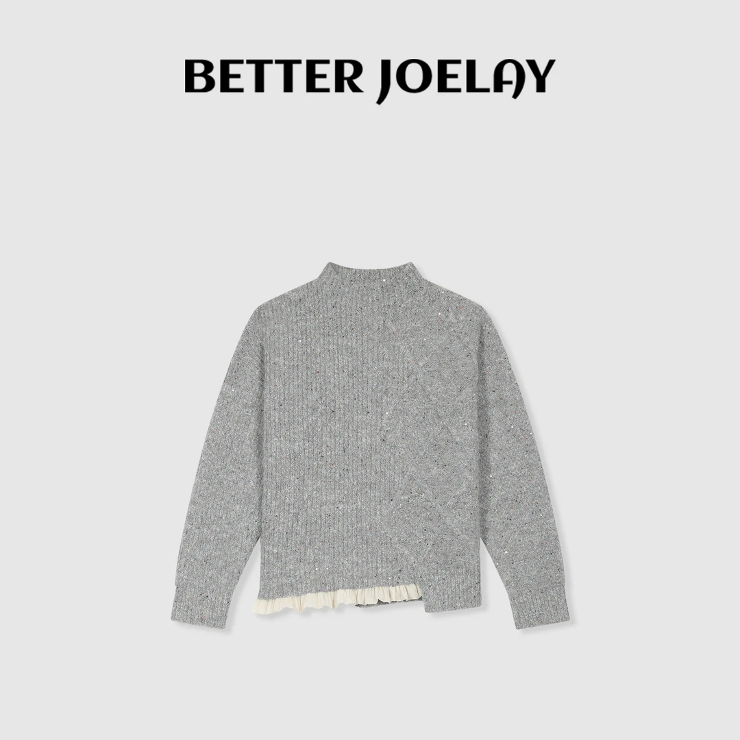 BETTER JOELAY-【个性少女】针织套头毛衣时尚百搭洋气少女风LL5319