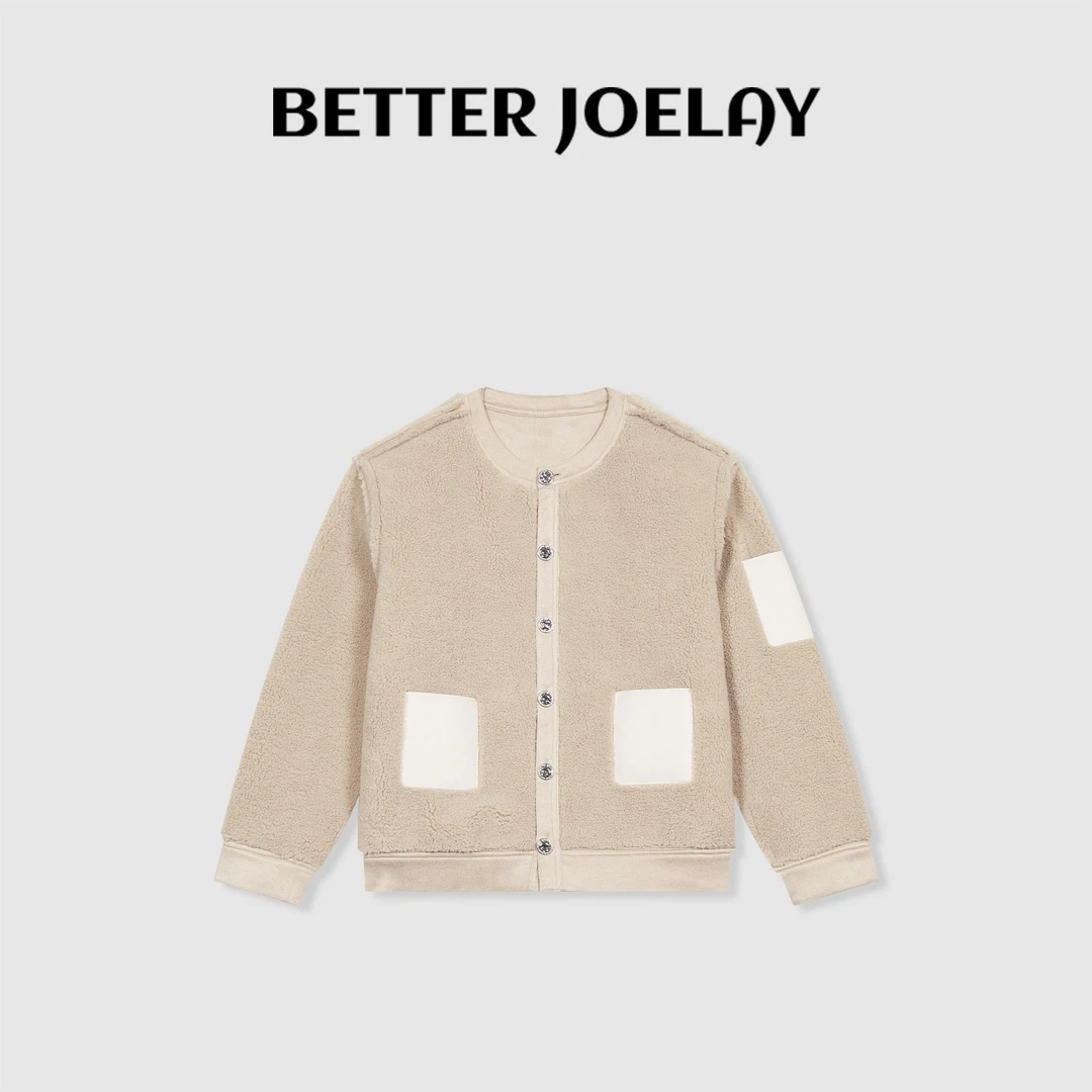 BETTERJOELAY -【芦苇荡】时尚秋冬绒感外套百搭休闲慵懒风WL9593