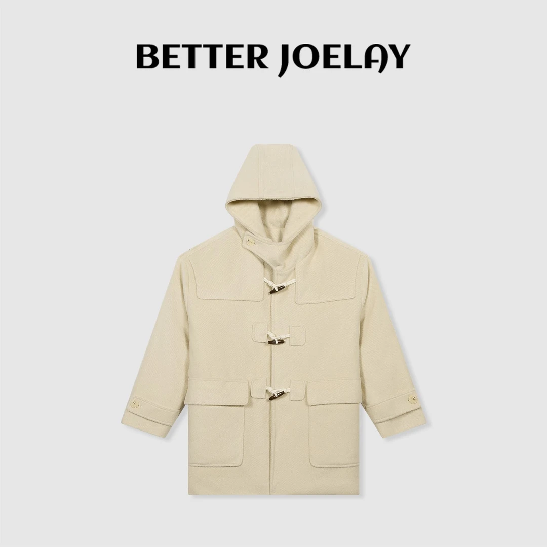 BETTER JOELAY-【往后余生】时尚呢料羽绒服大衣百搭通勤风Z0637