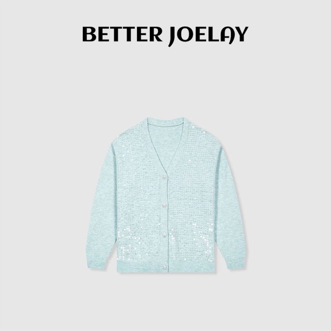 BETTER JOELAY-【加纳舞厅】时尚针织开衫毛衣百搭休闲通勤Z2308