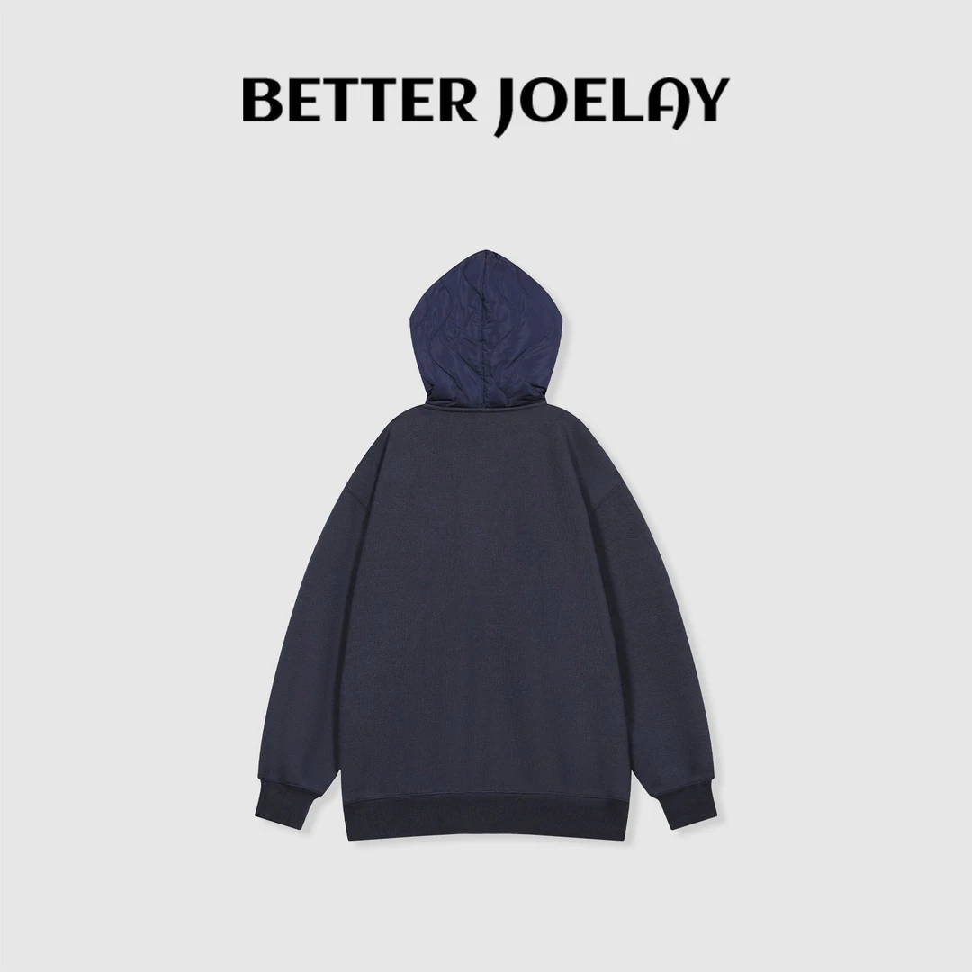 BETTERJOELAY-加绒【身骑白马】时尚连帽休闲百搭套头卫衣KH1310