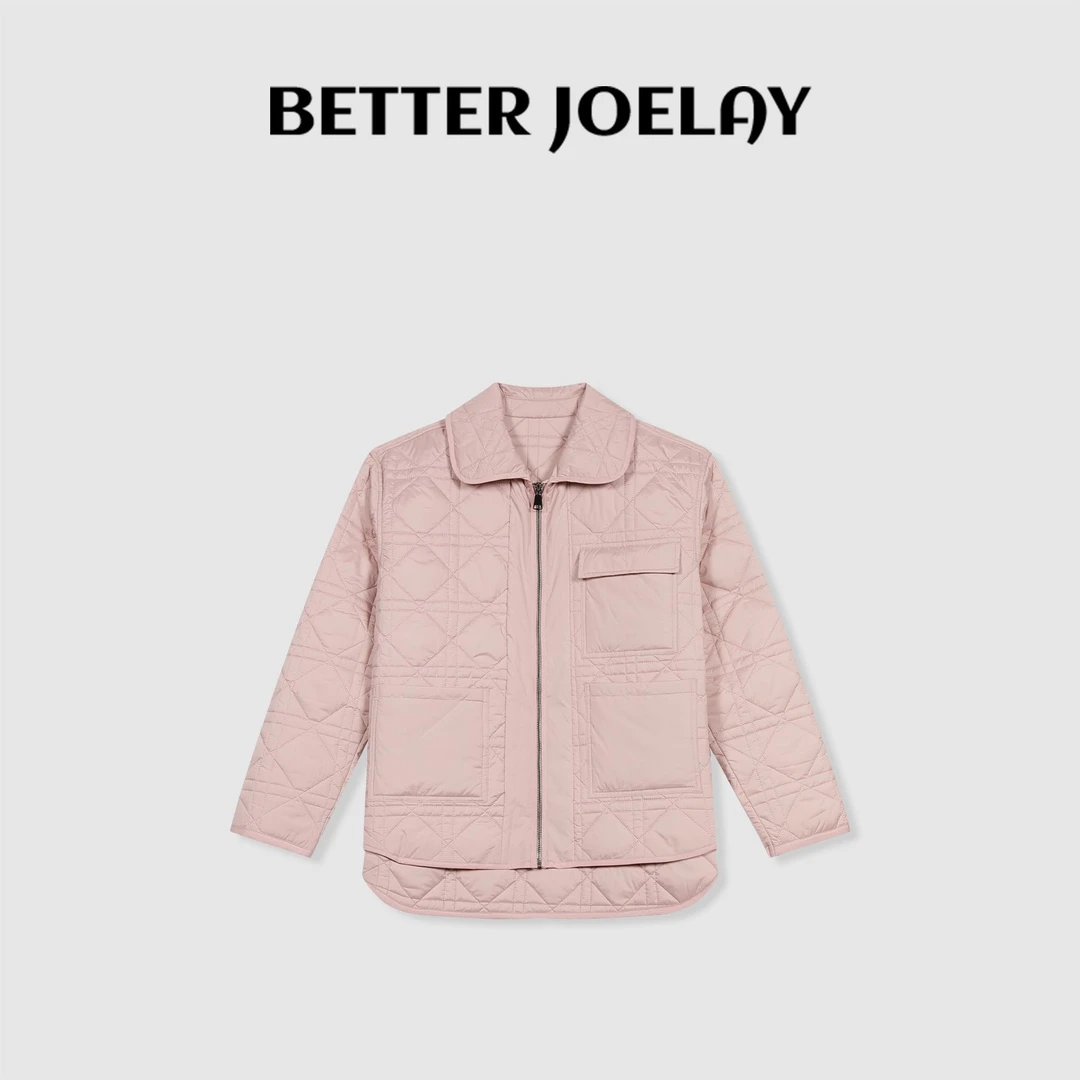 BETTER JOELAY -【彩虹方糖】时尚翻领外套棉服时尚温柔休闲WL9592
