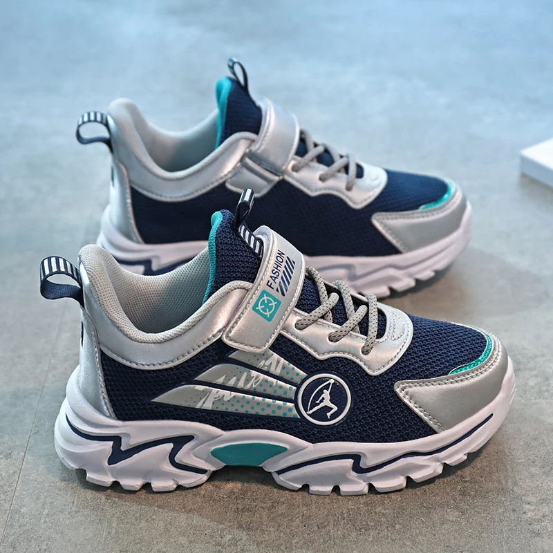 男童鞋子小孩儿童运动鞋网面透气4-15岁春夏新款中大童学生跑步鞋