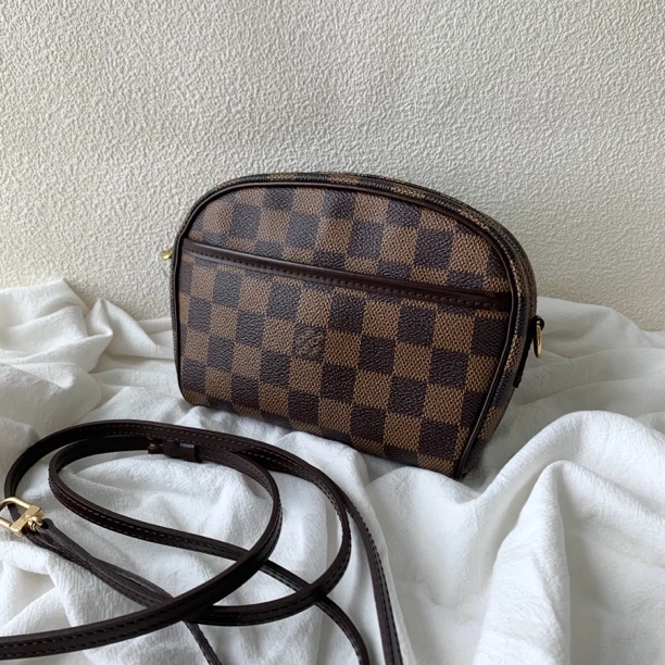 95新 LouisVuitton/路易威登 棋盘格中古苹果包