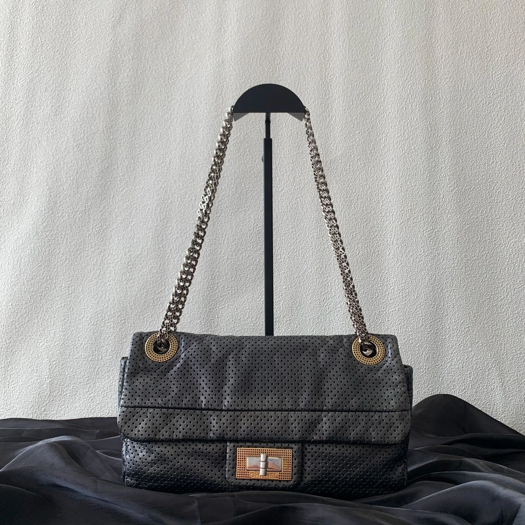 95新 Chanel/香奈儿 镂空限定2.55单肩斜挎包时尚vintage奢侈