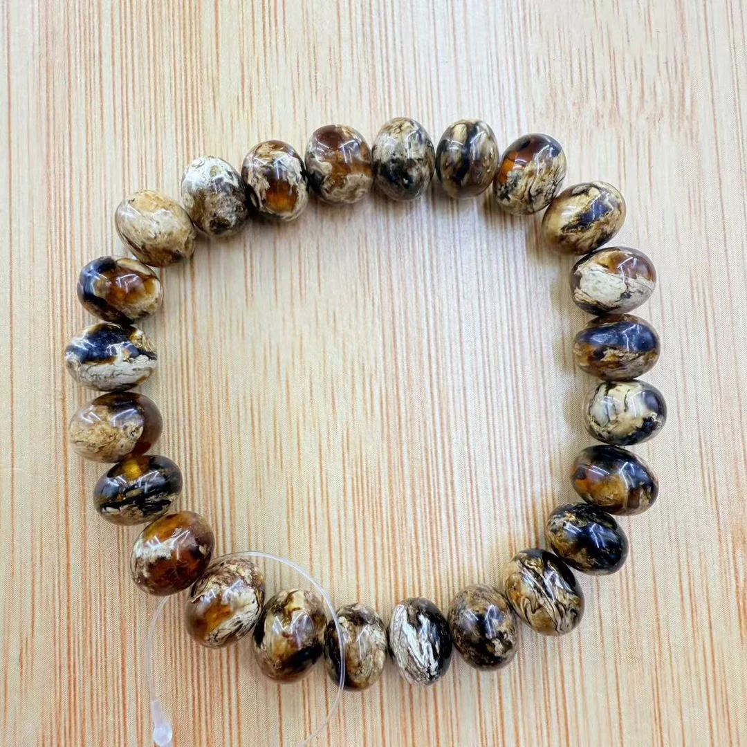 抚顺琥珀9+溶洞手串（百搭百配，单带叠搭。多样性发货）