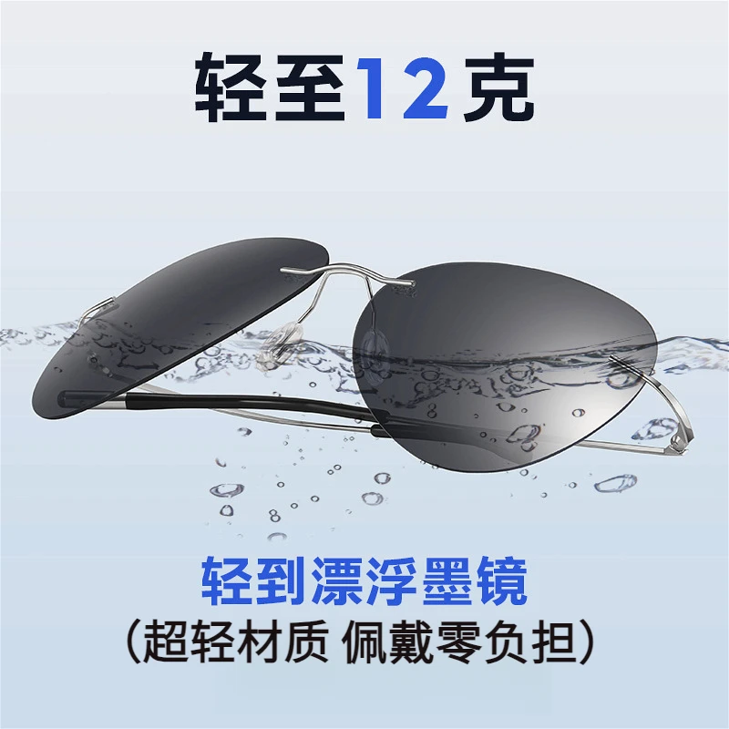 雷派龙（LPAILON）25款超轻偏光太阳镜防紫外线男款开车两用变色镜