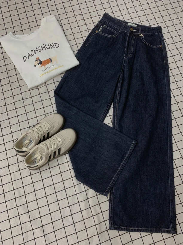 8878女装韩版时尚百搭显瘦牛仔裤