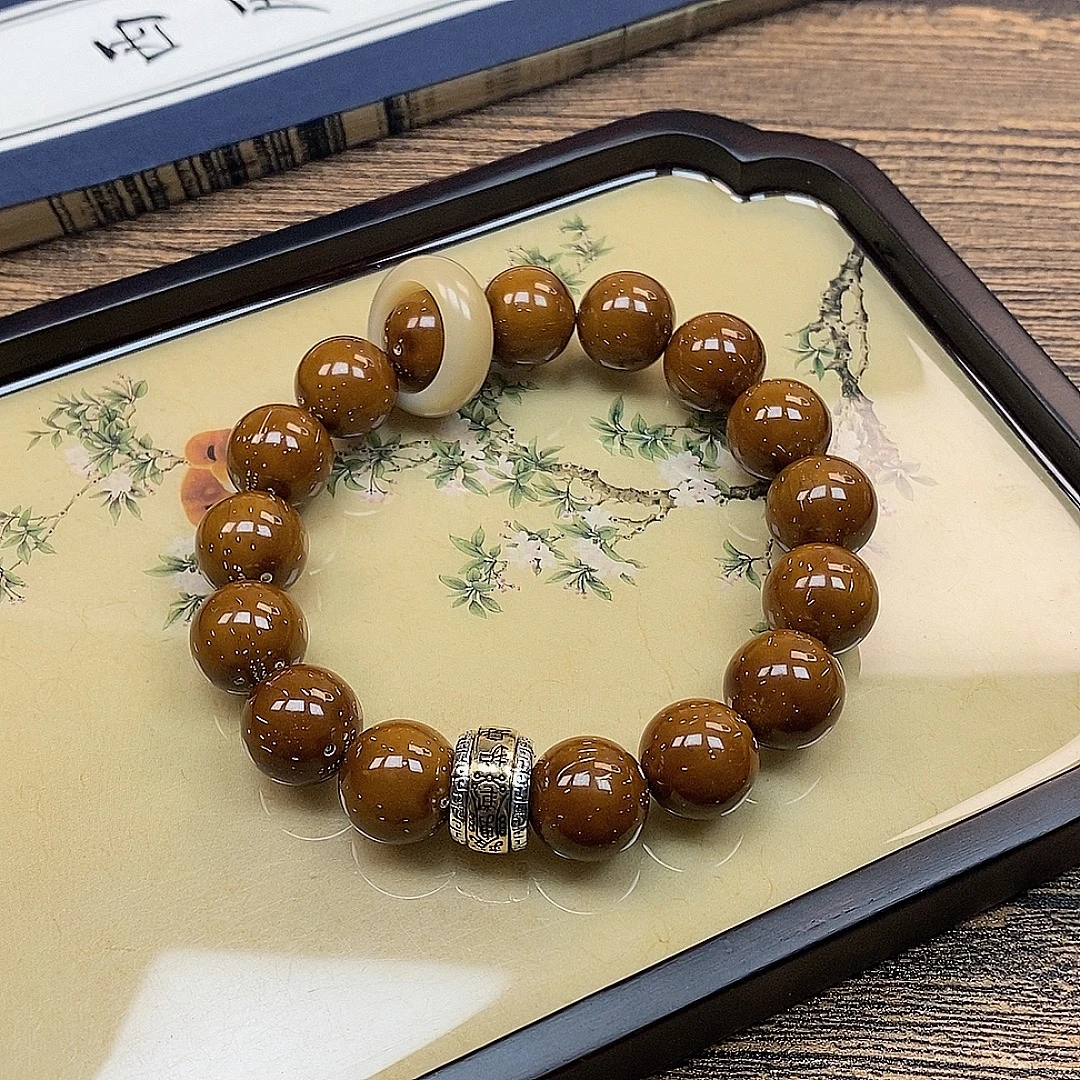 精品紫金鼠单圈 菩提守护手串 绕指柔那女生配跑环本命佛文玩好物