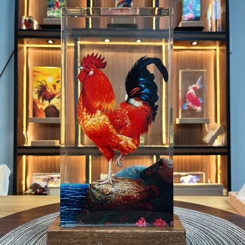 （公鸡外画）桌面摆件男生乔迁新居客厅装饰品摆件展示酒柜家居饰品