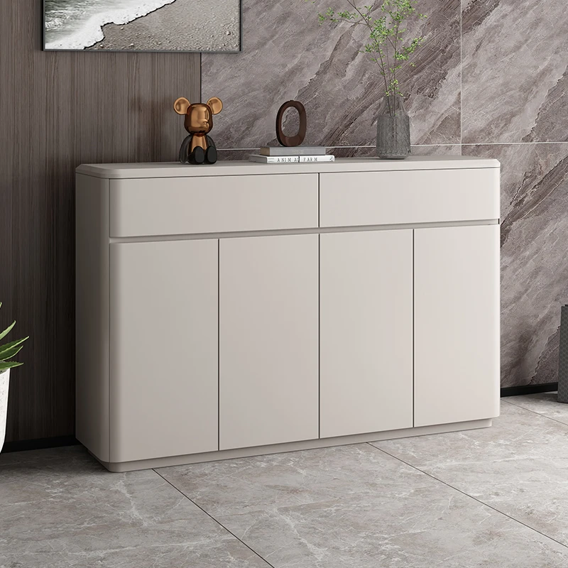 轻奢家用玄关意式鞋柜储物柜简约大容量收纳柜隔断阳台门厅客厅