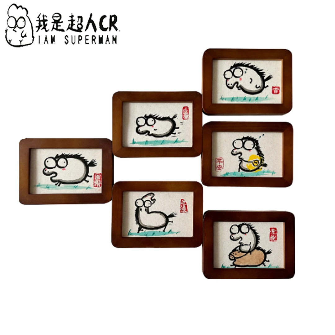 《六匹马》带框摆台*挂壁*超小款*家居现代装饰画