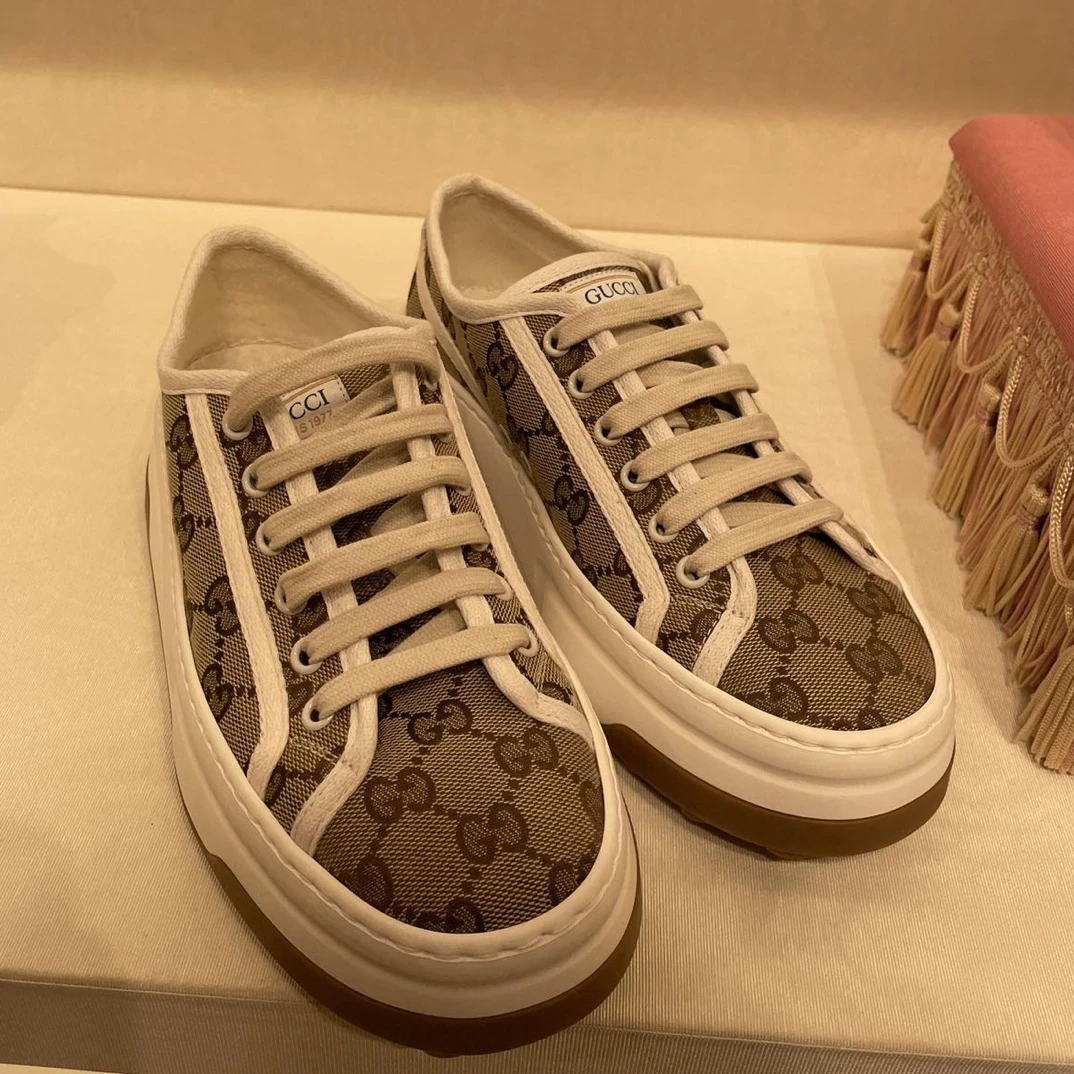 未使用 GUCCI/古驰 Gucci厚底1955老花鞋