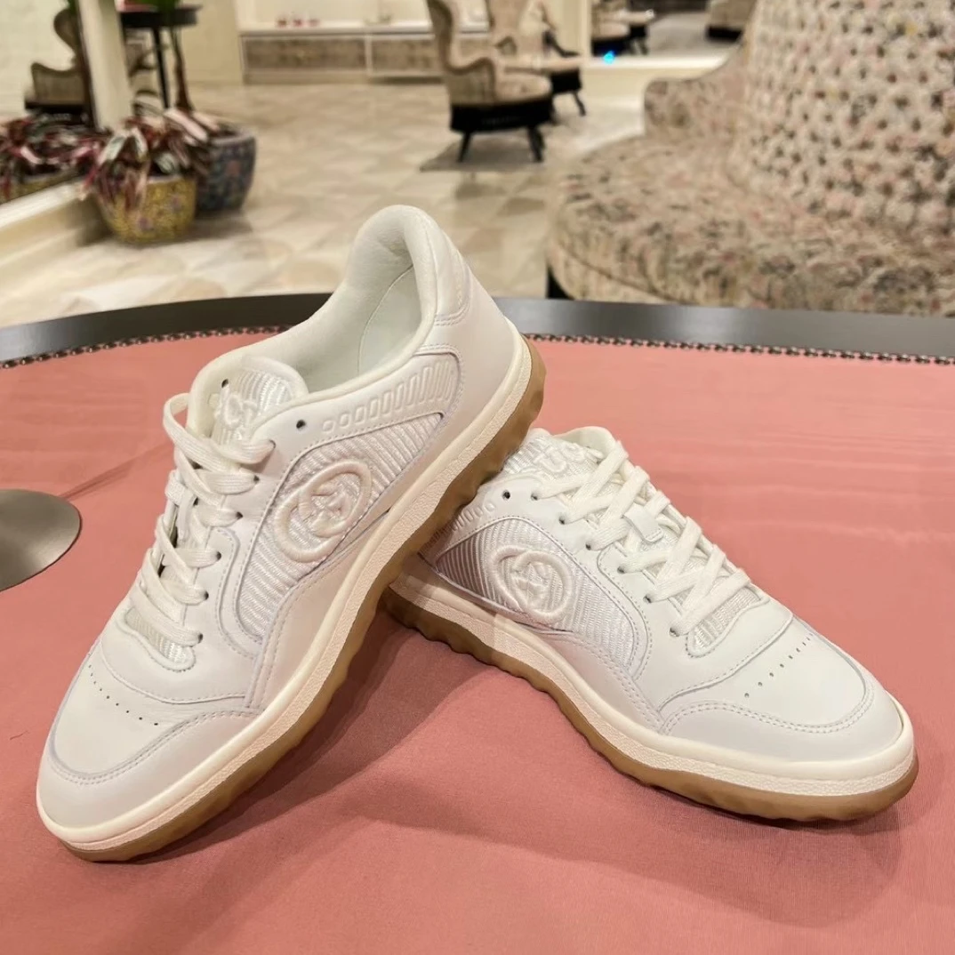 全新未使用 GUCCI/古驰 Gucci新款mac80板鞋 米白色