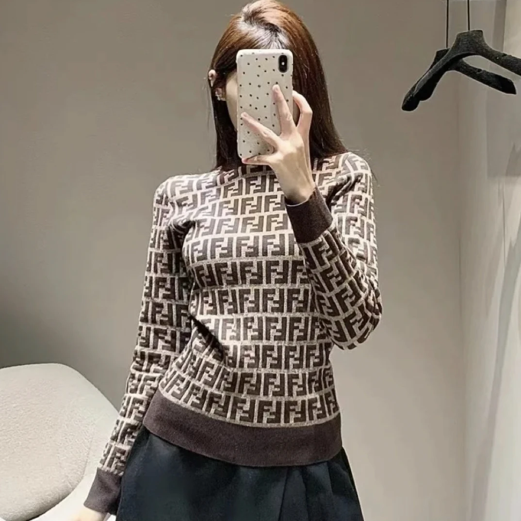 全新未使用 FENDI/芬迪 新款老花针织长袖