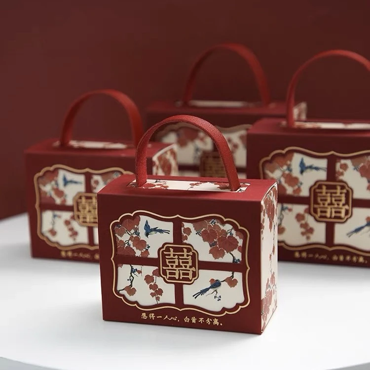 【买喜糖送盒子】喜糖盒子伴手礼礼盒订婚结婚纸盒