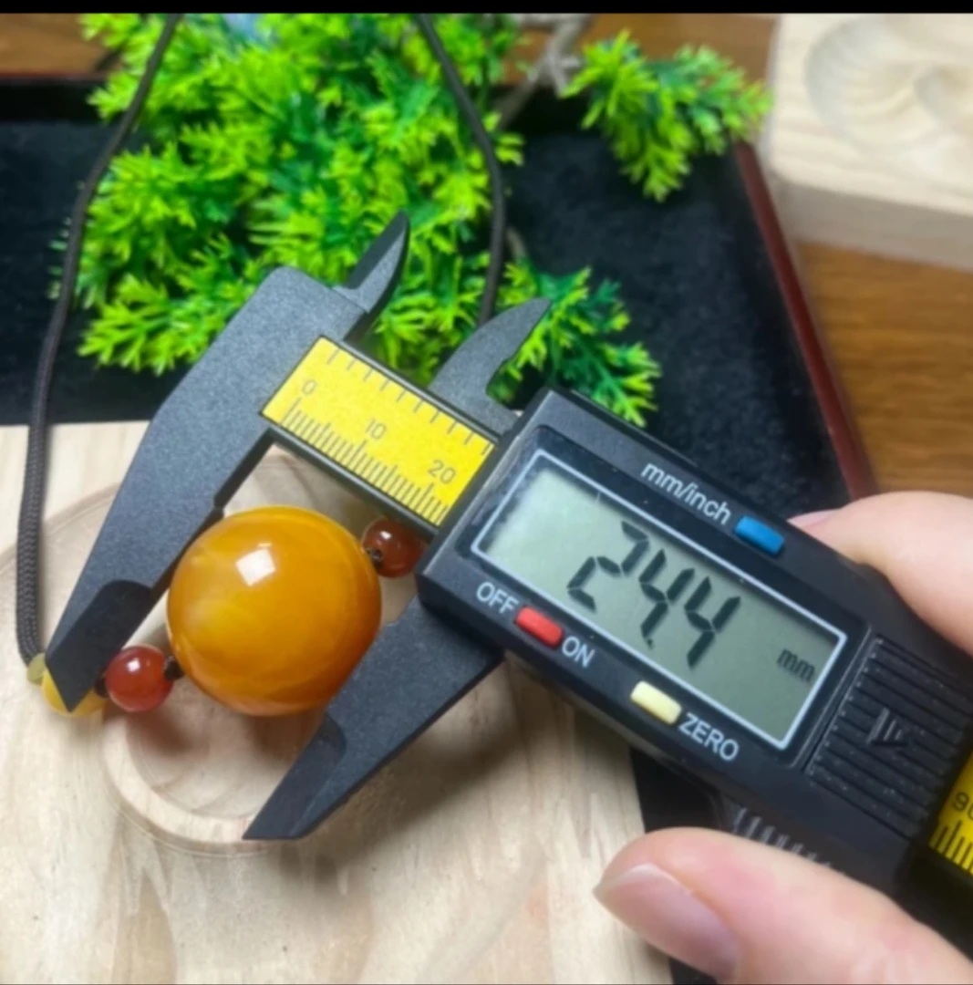 W045古巴新蜜圆珠红飘花24➕锁骨链