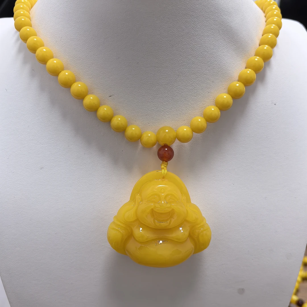 W057 古巴新蜜108佛珠珠链