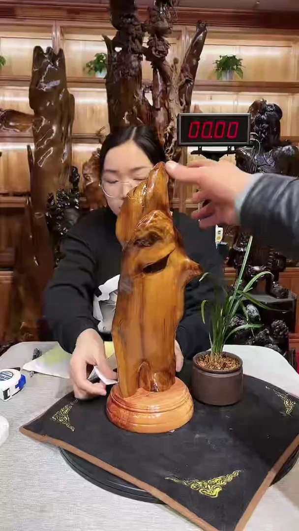 【闪购商品】金丝楠乌木根雕摆件