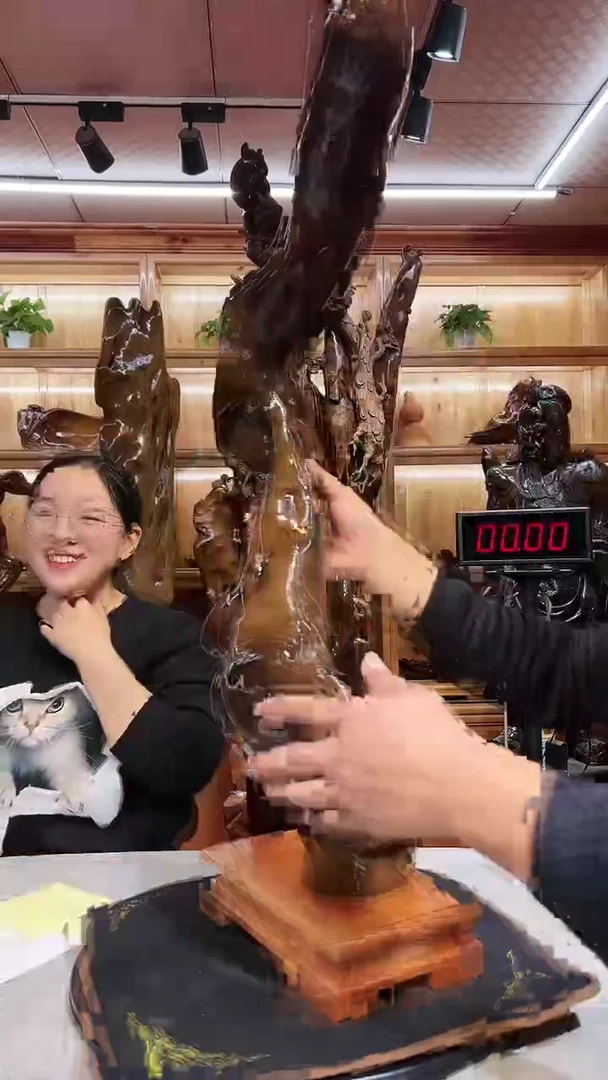 【闪购商品】金丝楠乌木根雕摆件