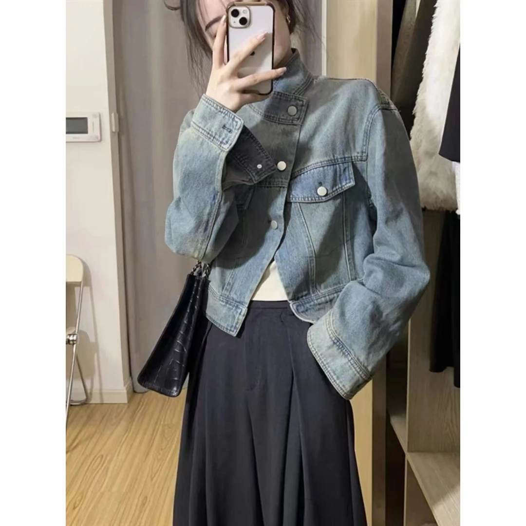 牛仔外套女秋季2025新款爆款流行chic气质高级感百搭早春上衣6-83