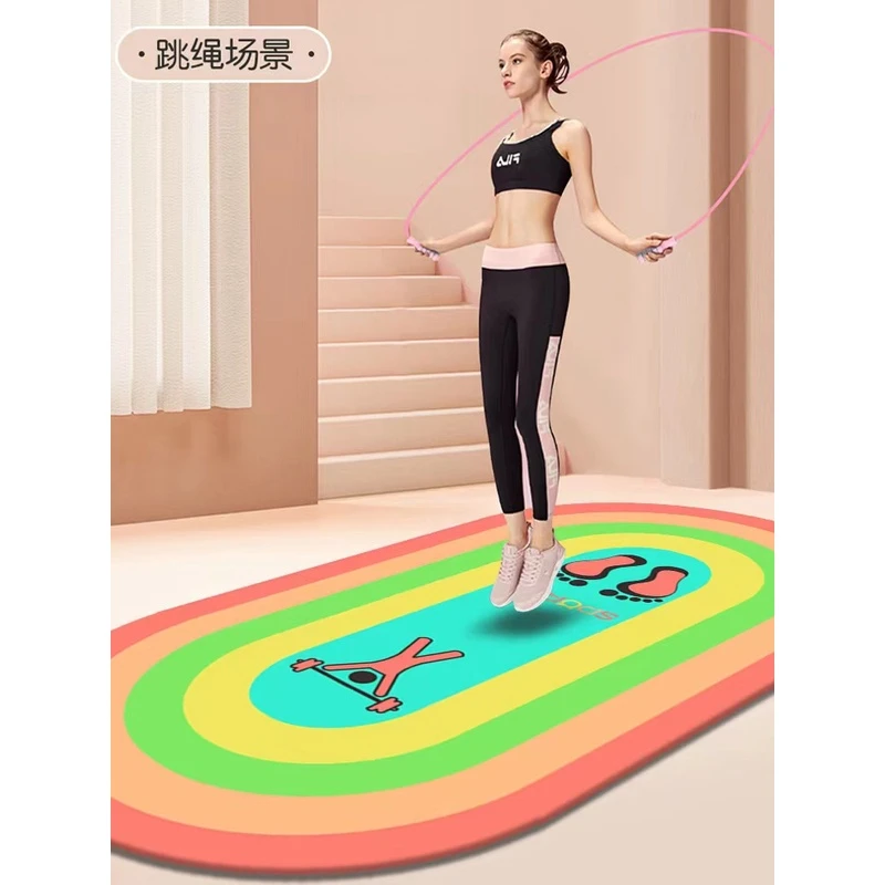 瑜伽垫加厚加宽女生专用防滑健身垫舞蹈跳操隔音减震垫子地垫家用