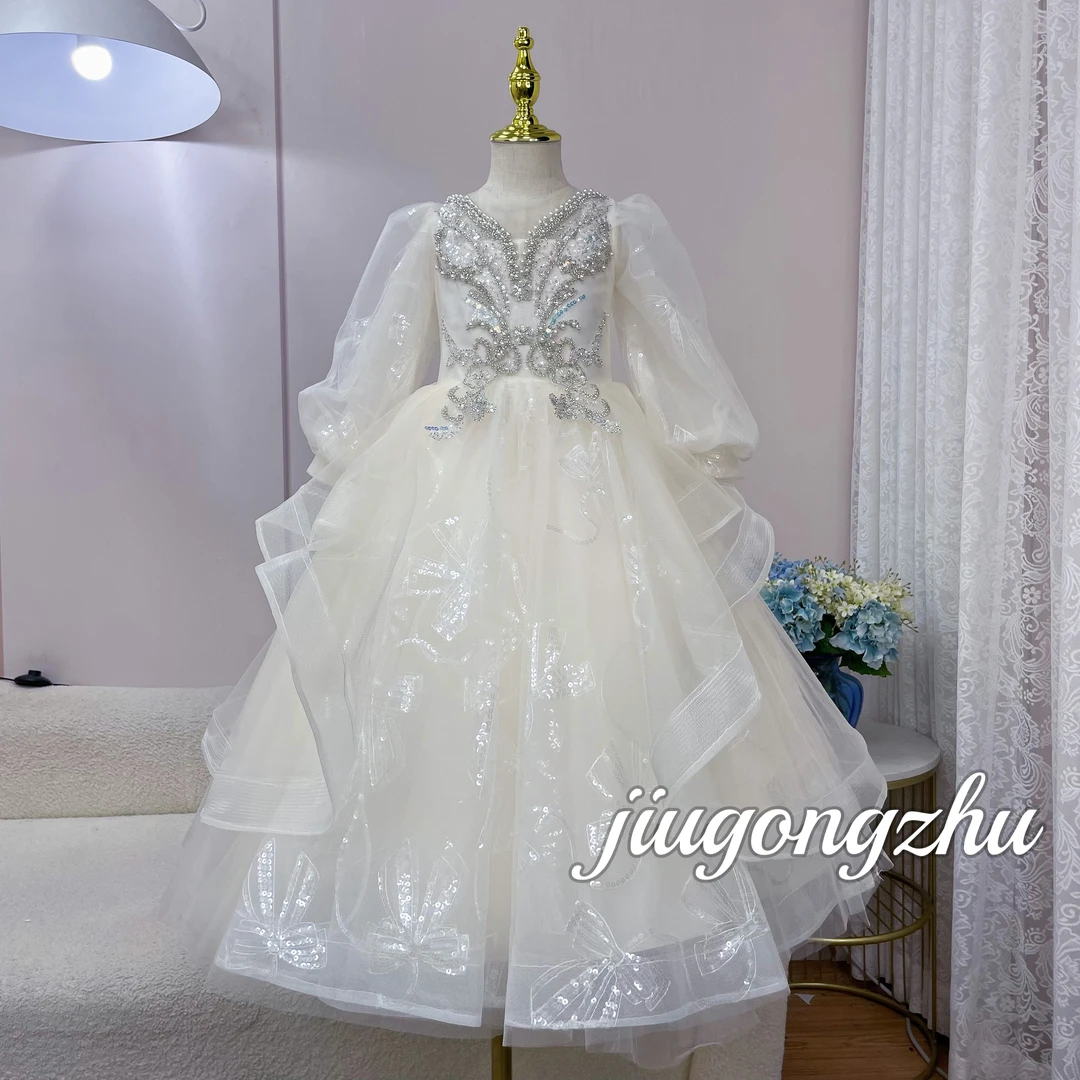 【寂静相思】女童公主裙花童婚纱高端儿童礼服裙儿童裙钢琴