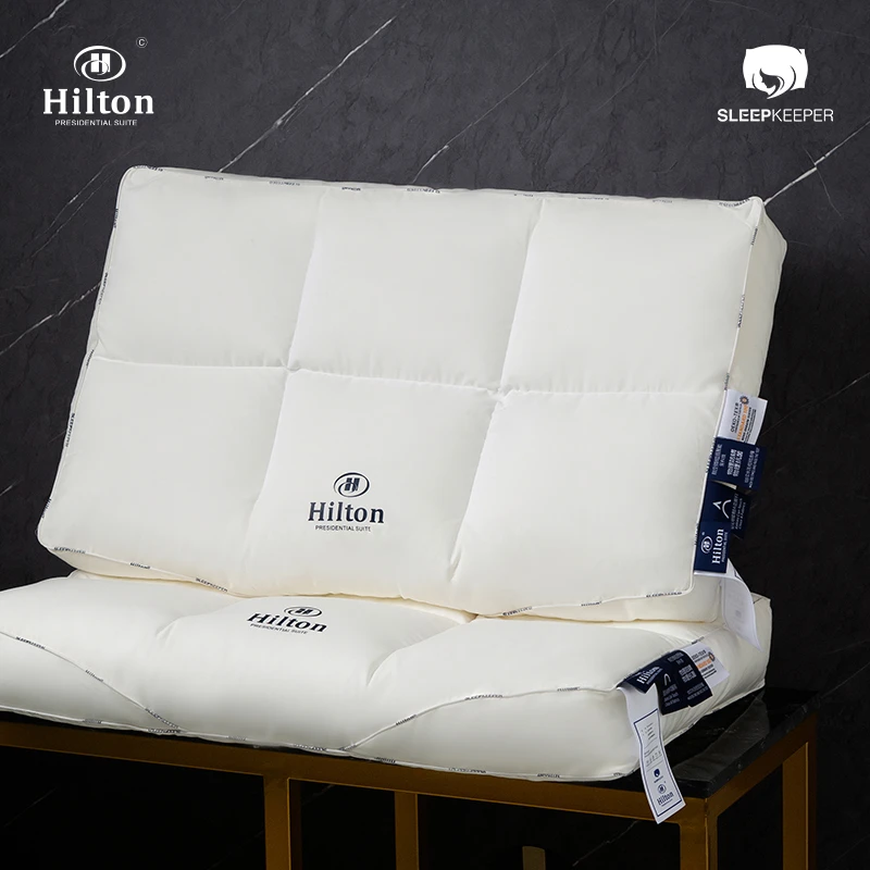 Hilton 希尔顿 酒店三防护卫防污抗渍成人纯棉单人枕头枕芯助睡眠