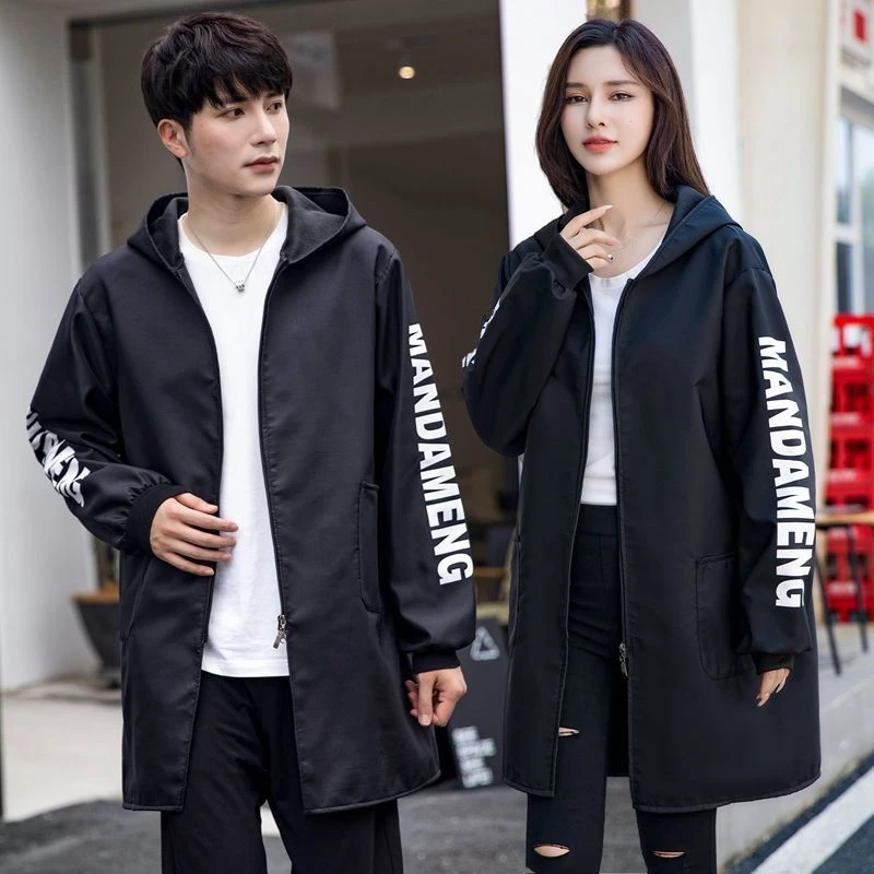 防水洋气连帽外穿耐脏工作服新款男带帽厨房家用罩衣女冬加绒加厚