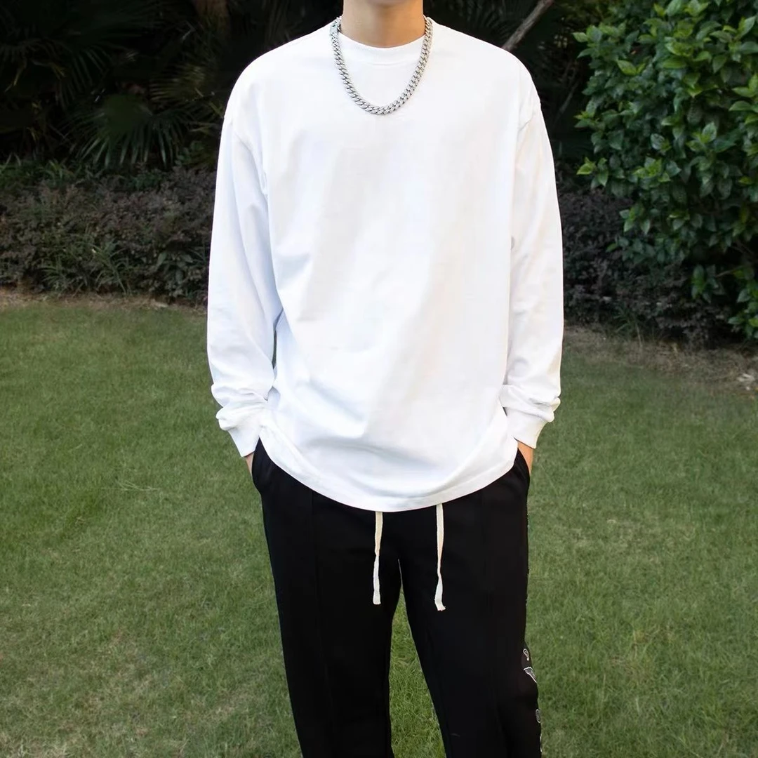 棉致纯棉长袖T恤（颜色随机，尺码随机）