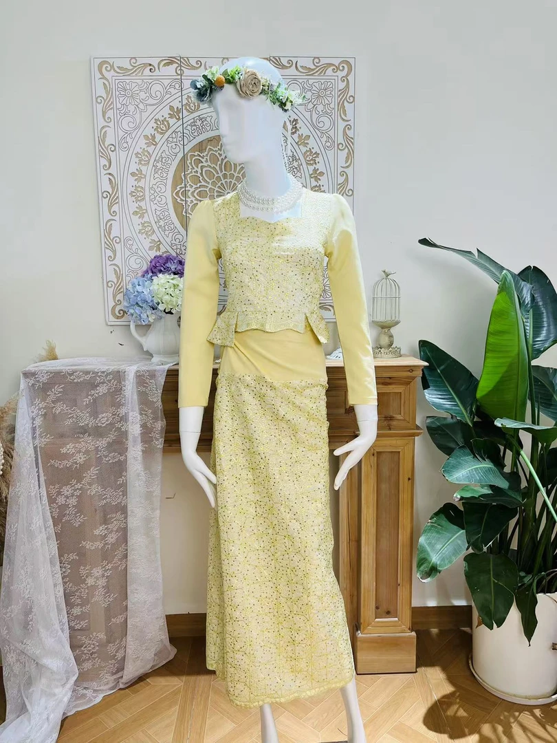 傣族传统民族服饰  显瘦显气质  休闲时尚  极简风民族服饰套装